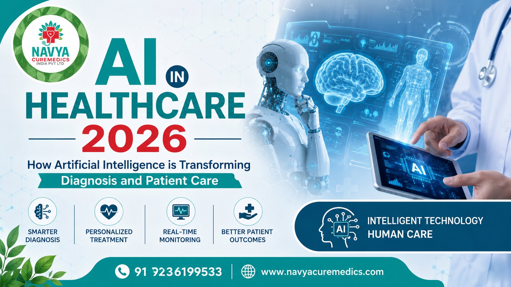 AI in Healthcare 2026: How Artificial Intelligence is Transforming Diagnosis & Patient Care | Navya Curemedics .