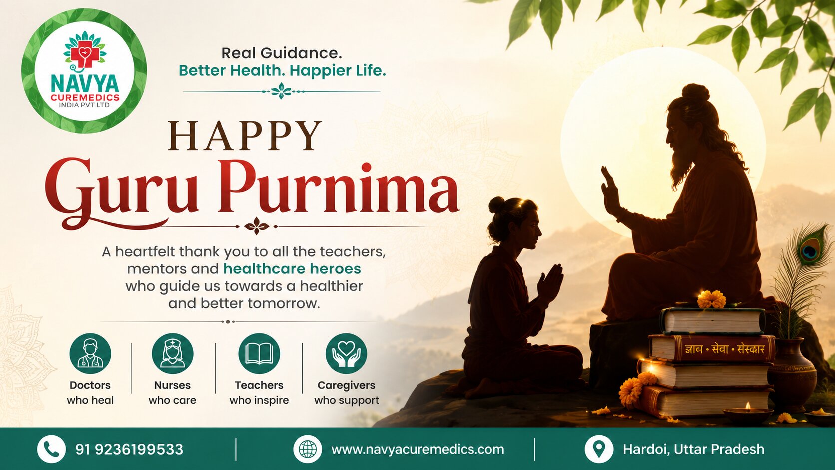 Guru Purnima 2026: Honouring Teachers, Doctors & Healthcare Heroes .